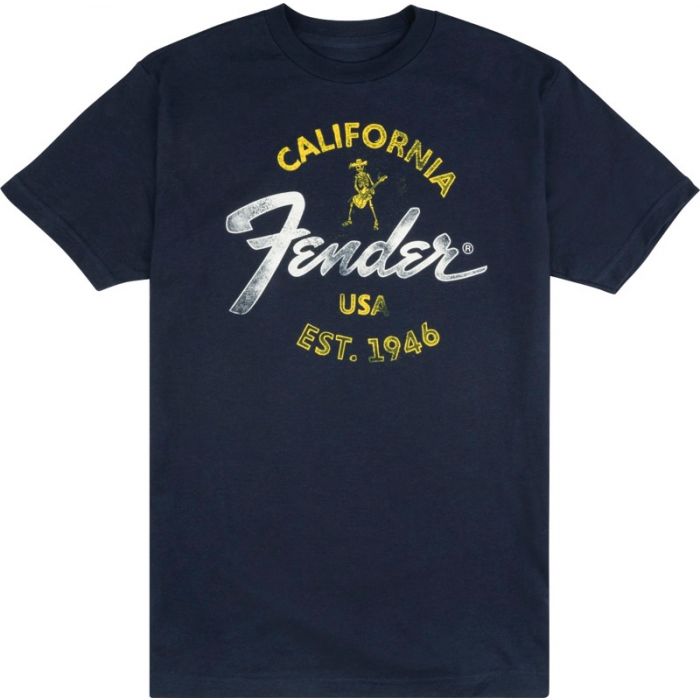 Fender Guitars Baja Blue T-Shirt, Blue, L (LARGE) 919-0117-506