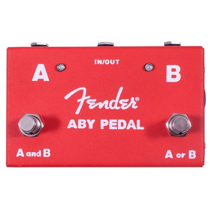 Fender Guitar Amplifier Amp Switcher Footswitch ABY Stomp Box Pedal, Red