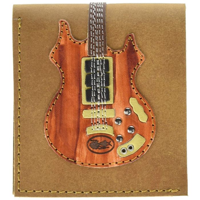 AXE HEAVEN Genuine Leather Jerry Garcia Rosebud Electric Guitar Wallet Gift