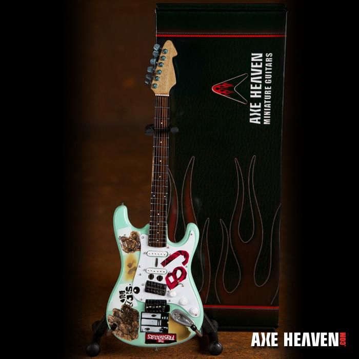 AXE HEAVEN Billie Joe Armstrong Signature BJ Blue Miniature Guitar Display Gift
