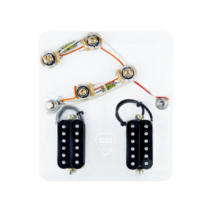 920D Custom Combo Kit for ES-335 With Uncovered Cool Kids Humbuckers and ES335-V Wiring Harness