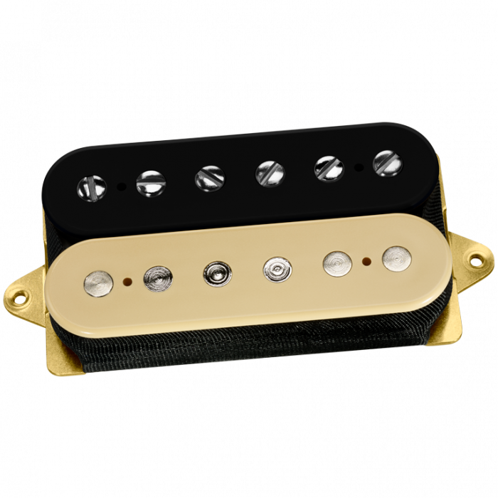 DiMarzio DP155F "The Tone Zone" F-Spaced Humbucker Guitar Bridge Pickup - BLACK/CREAM