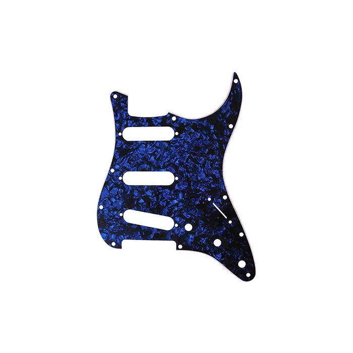 D'Andrea Pro Stratocaster/Strat 11-Hole Guitar Pickguard- Blue Pearl, DPP-ST-BLP