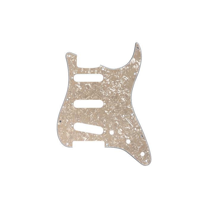 D'Andrea Pro Stratocaster/Strat 11-Hole Guitar Pickguard, Vintage Pearl, DPP-ST-VNP