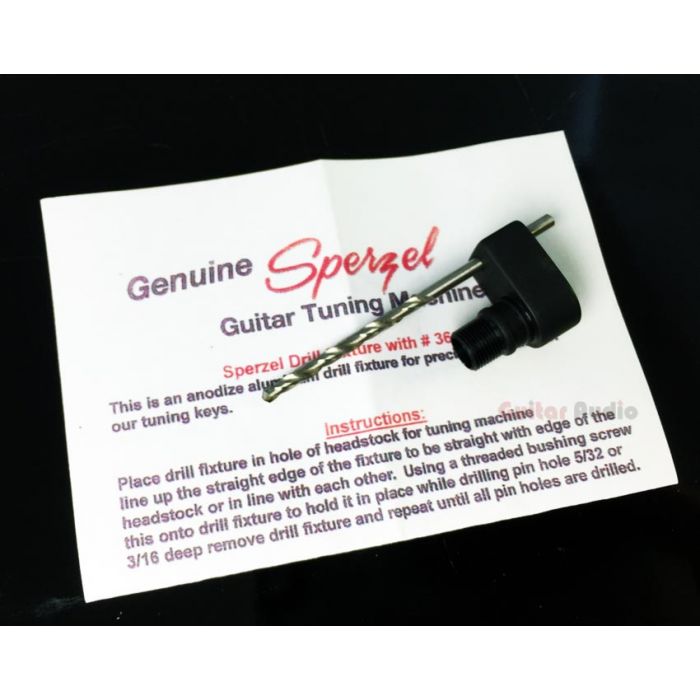 Sperzel Single-Pin Drill Jig - Guitar Tuner Peg Install Mounting Fixture