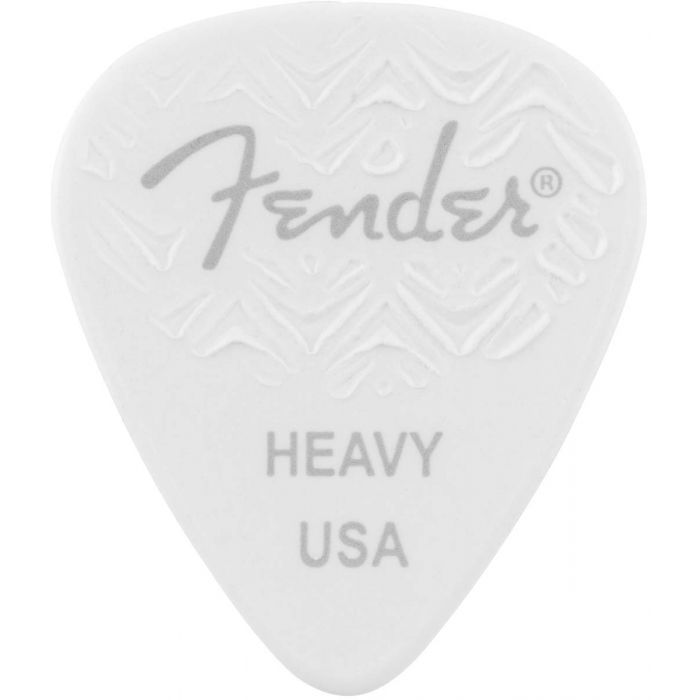 Genuine Fender Wavelength 351 Guitar Picks (6 Pack) HEAVY - WHITE