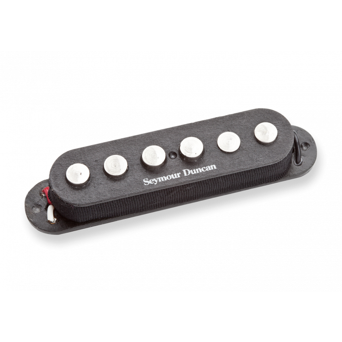 Seymour Duncan SSL-7 Quarter Pounder Staggered for Stratocaster, RWRP Middle, Black, 11202-09-RWRP