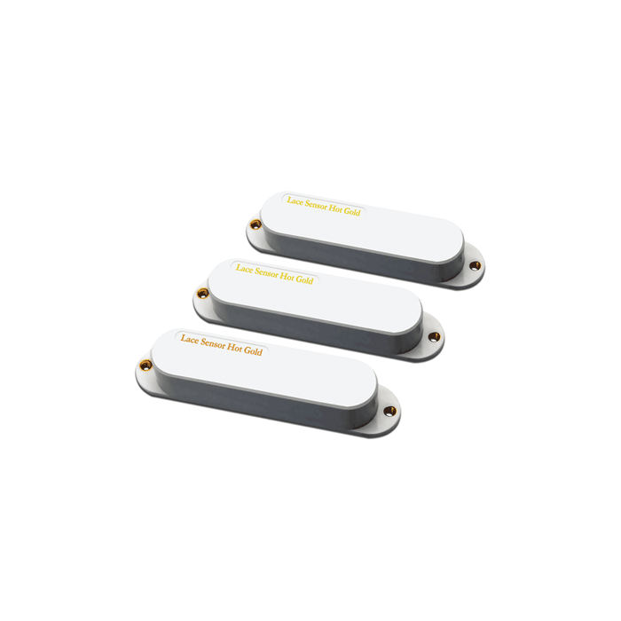 Lace 21153-01 Sensor Hot Gold Pickup Set w/13.2K Bridge, White