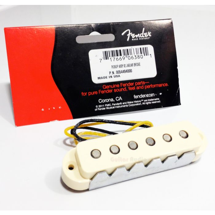 Genuine Fender '62 USA Aged White Jaguar Bridge Guitar Pickup - 005-4494-049