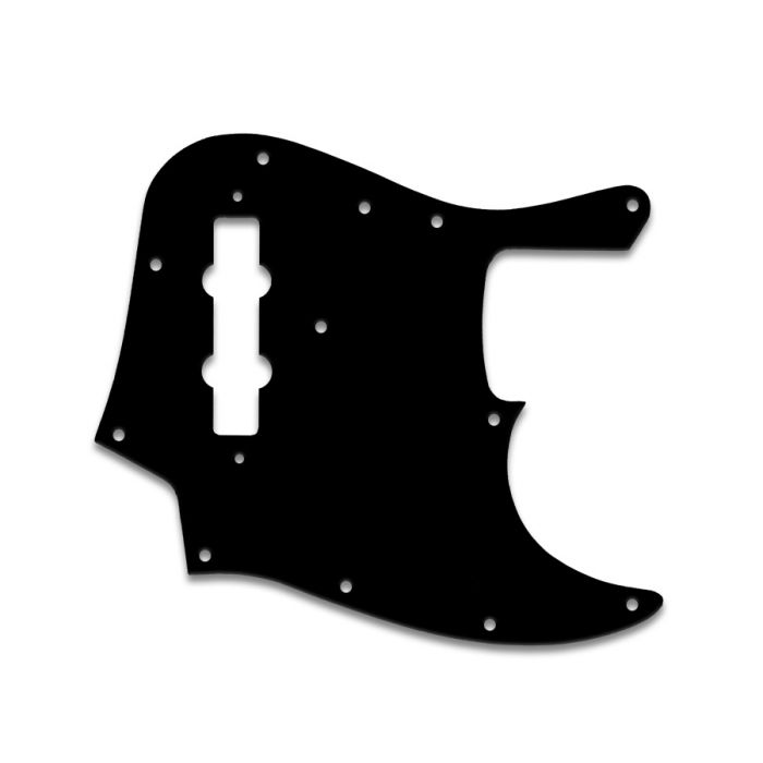 WD Music 1-Ply Black Pickguard for Fender USA Jazz/J-Bass (JB-301)