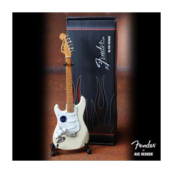 AXE HEAVEN Jimi Hendrix Woodstock Fender Cream Reverse Headstock Miniature Guitar