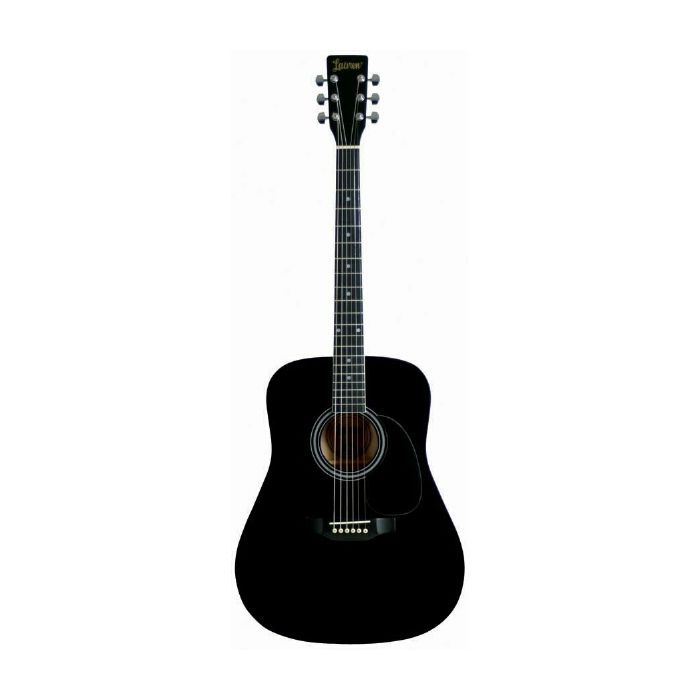 Lauren LA125 6-String Dreadnought Acoustic Guitar - Black Finish