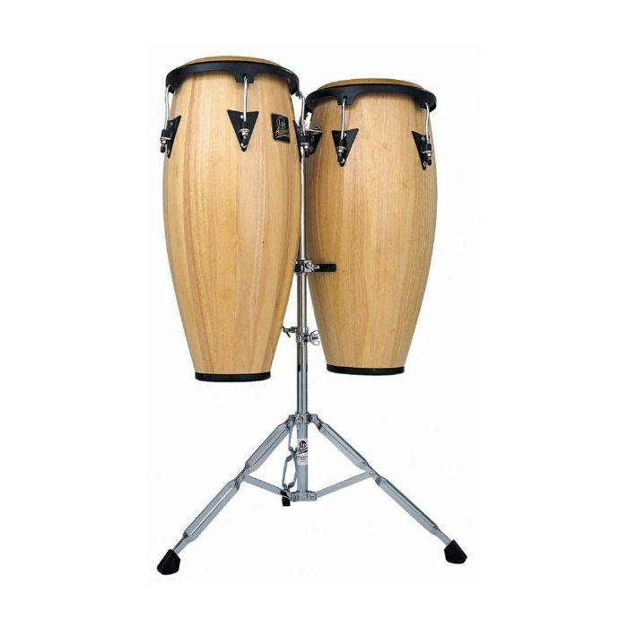 LP Latin Percussion Aspire 10" & 11" Congs - Natural w/Stand