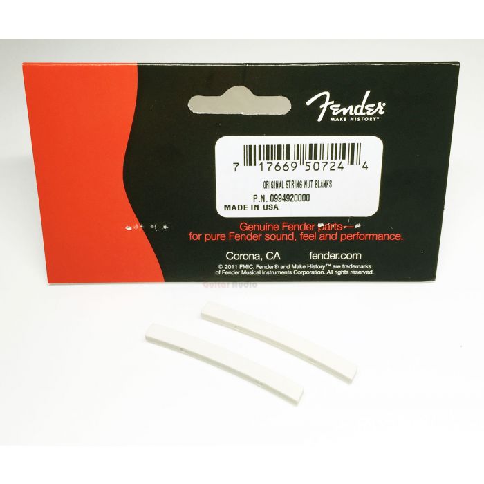 Genuine Fender Original Unslotted Blank Guitar Synthetic Neck Nuts - 2 Pack