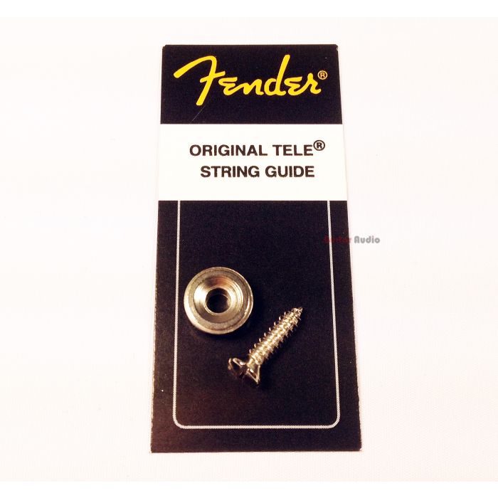 Genuine Fender Tele/Telecaster Guitar CHROME String Tree Guide w/ Mounting Screw