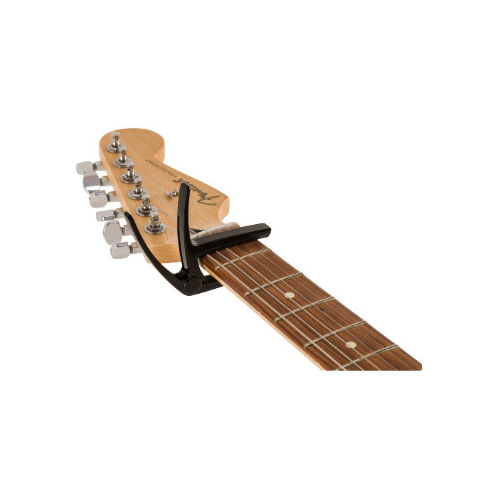 Genuine Fender Laurel Clip-on Lightweight Aluminum Electric Guitar Capo, Black