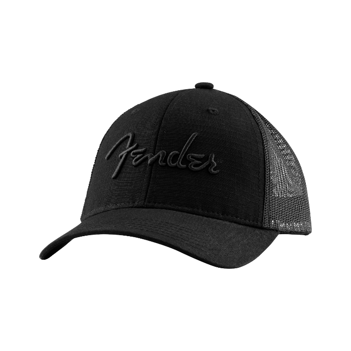 Genuine Fender Snap Back Pick Holder Hat, Black, One Size