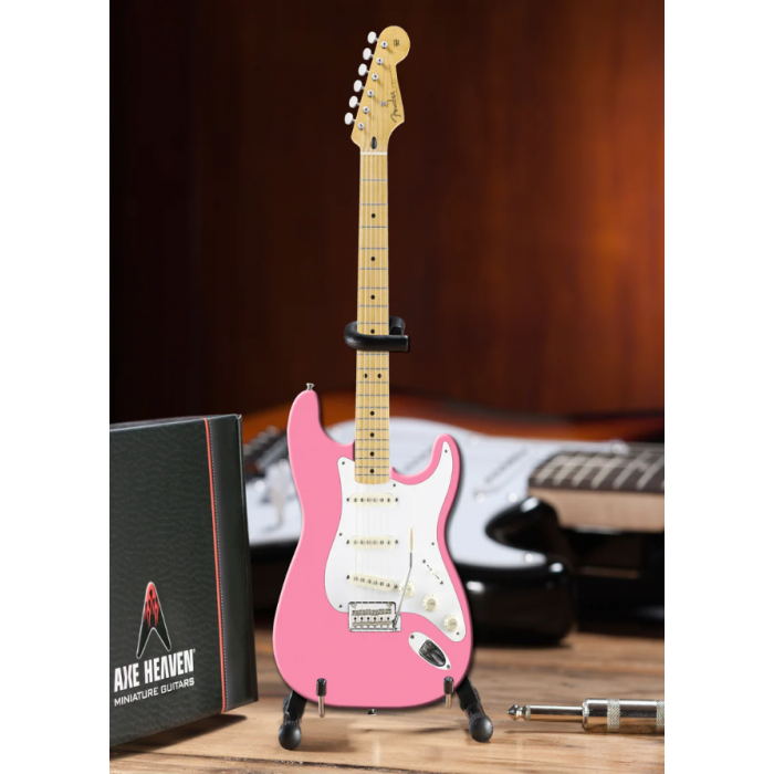 AXE HEAVEN Officially Licensed Pink Fender Stratocaster Miniature Guitar Gift