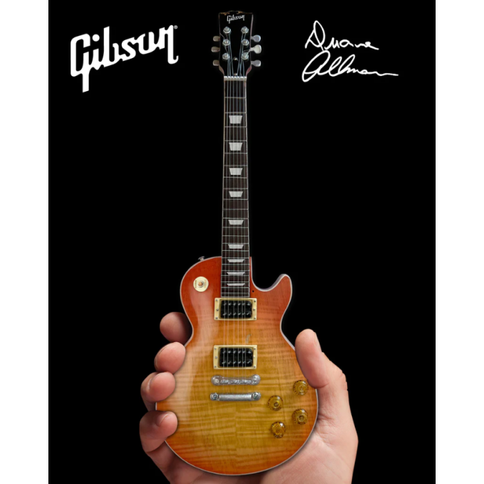 AXE HEAVEN Duane Allman 1959 Gibson Les Paul Cherry Sunburst Mini Guitar Gift