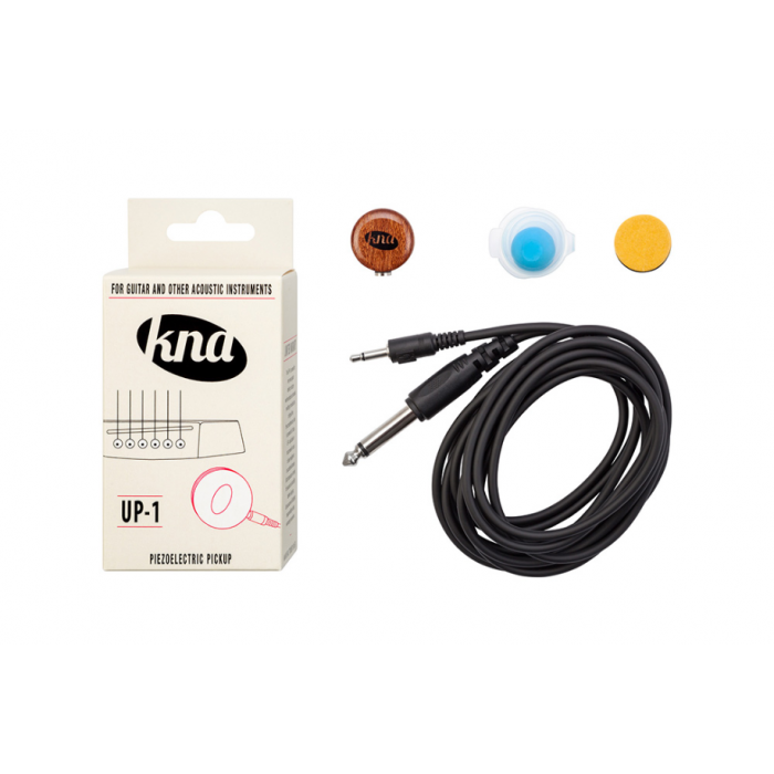 KNA Pickups UP-1 Universal Stick-on Piezo Acoustic, 1/8" to 1/4" Pickup