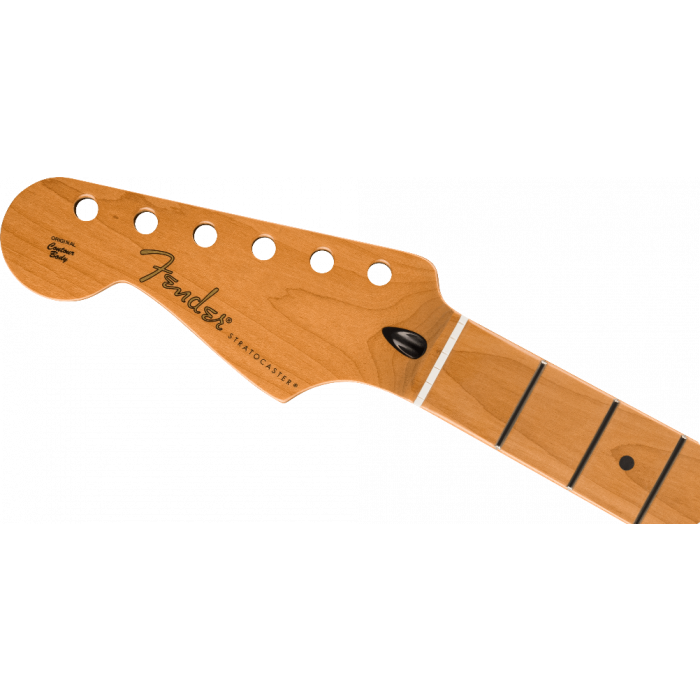 Fender LEFT-HANDED Satin Roasted Maple Strat Neck, 22 Jumbo, 12", Flat Oval