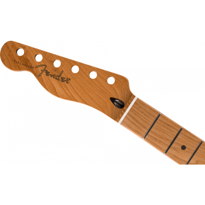 Fender LEFT-HANDED Satin Roasted Maple Tele Neck, 22 Jumbo, 12", Flat Oval