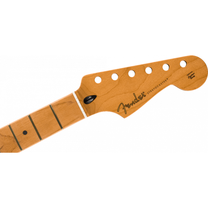 Fender Satin Roasted Maple Strat/Stratocaster Neck, 22 Jumbo, 12", Flat Oval