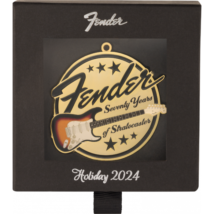 Fender Stratocaster 70th Anniversary Limited Addition Metal Ornament, 2024