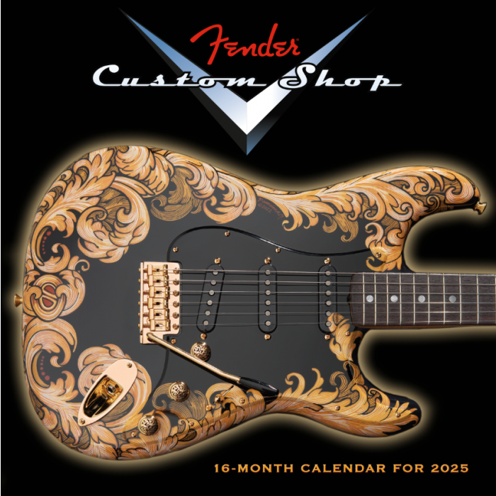 Genuine Fender Guitars 2025 Custom Shop Calendar Gift