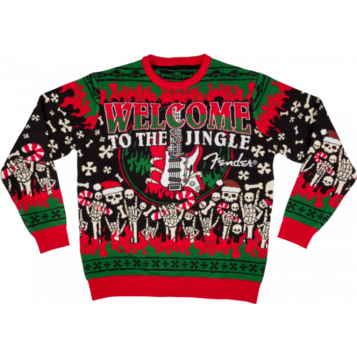 Fender Guitars "Welcome to the Jingle" Ugly Christmas Sweater, M, MEDIUM