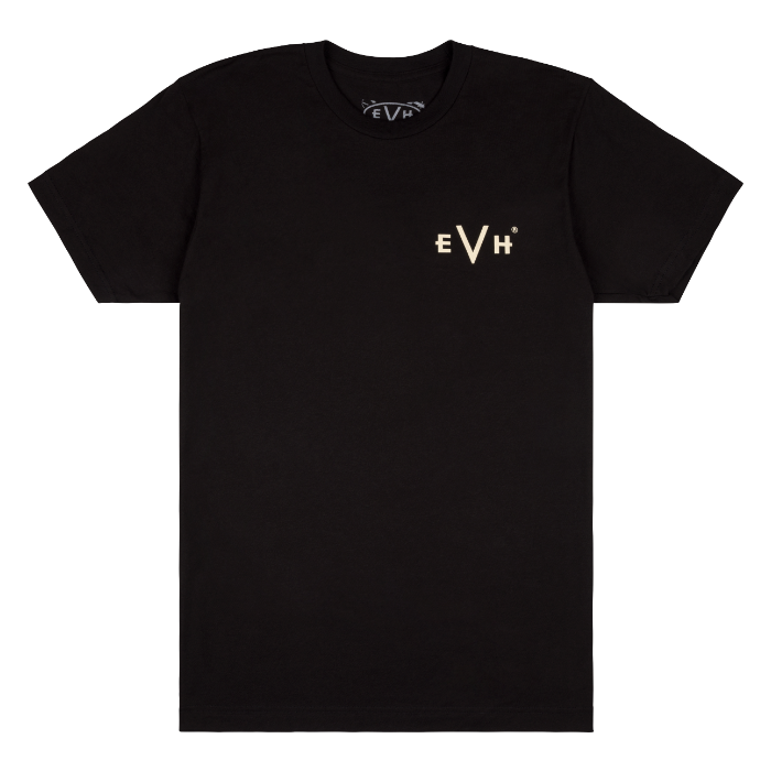 EVH Eddie Van Halen Guitar 5150 Iconic T-Shirt, Black, M (Medium)