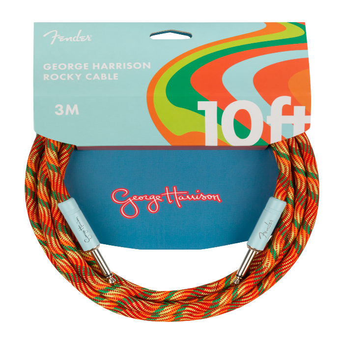 Genuine Fender GEORGE HARRISON Rocky Instrument Guitar Cable, 10' ft