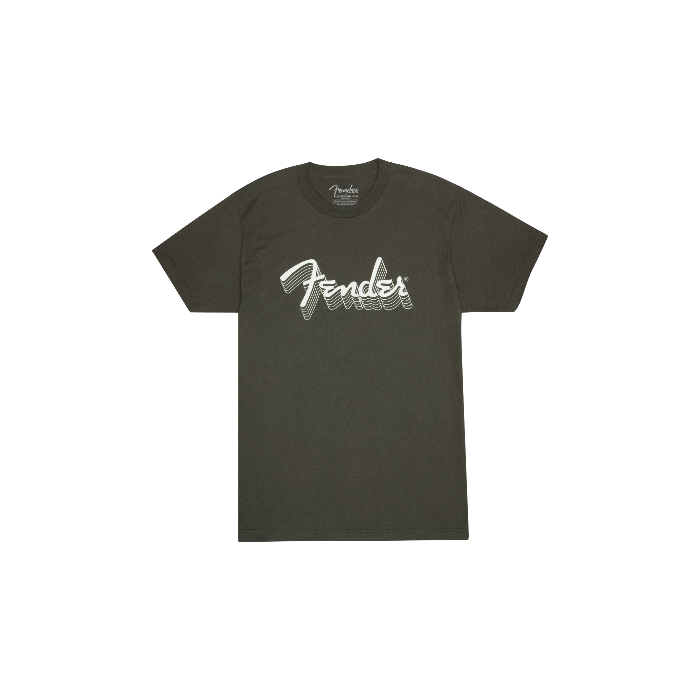 Genuine Fender Reflective Ink Logo T-Shirt, Charcoal, Small