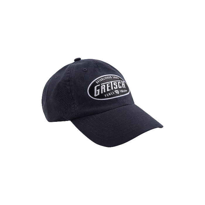 Genuine Gretsch Guitars Logo Patch Hat, One Size Fits Most, Black