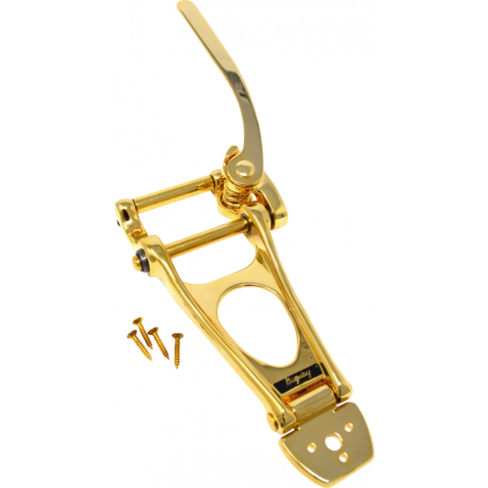 Genuine Bigsby B12 Vibrato Tailpiece with Tremolo Bar, Gold