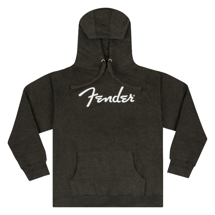 Fender Guitars Spaghetti Logo Hoodie/Sweatshirt, Gray Heather, XXL, XX LARGE