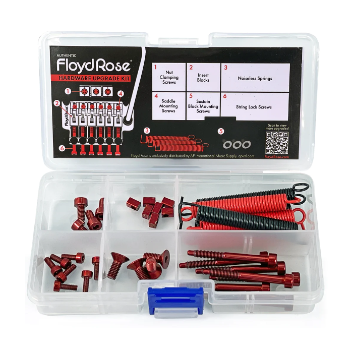 Genuine Floyd Rose Hardware Upgrade Kit - Stainless Steel, Red