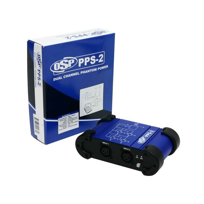 OSP Elite Core PPS-2 Pro Audio Premiumm +48V Mic Phantom Power Supply Box