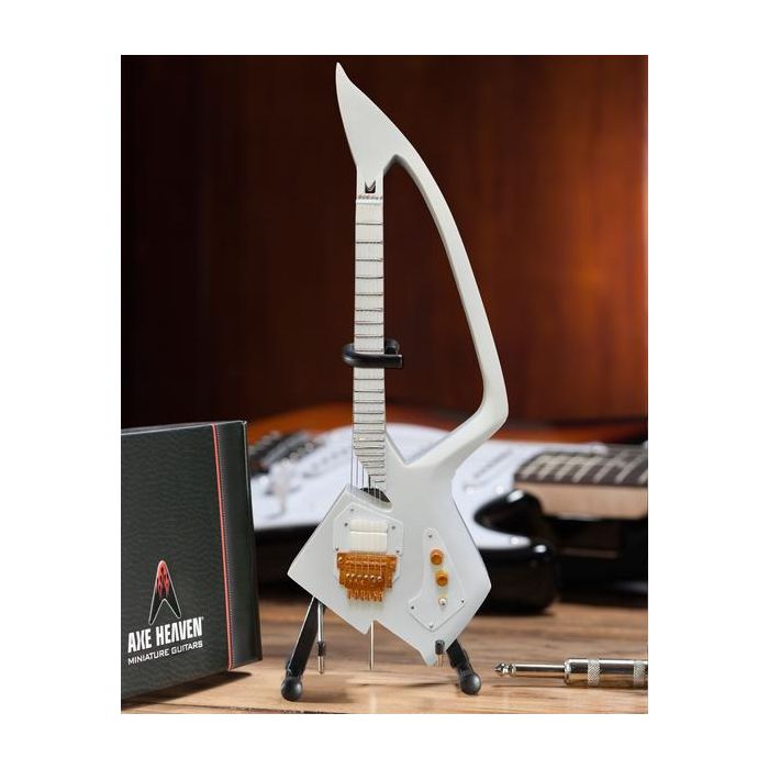 AXE HEAVEN The Artist Formerly Known as- White Auerswald Model C Miniature Guitar Gift