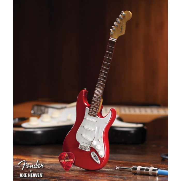 AXE HEAVEN Official Red Fender Strat Classic MINIATURE Guitar Display Gift