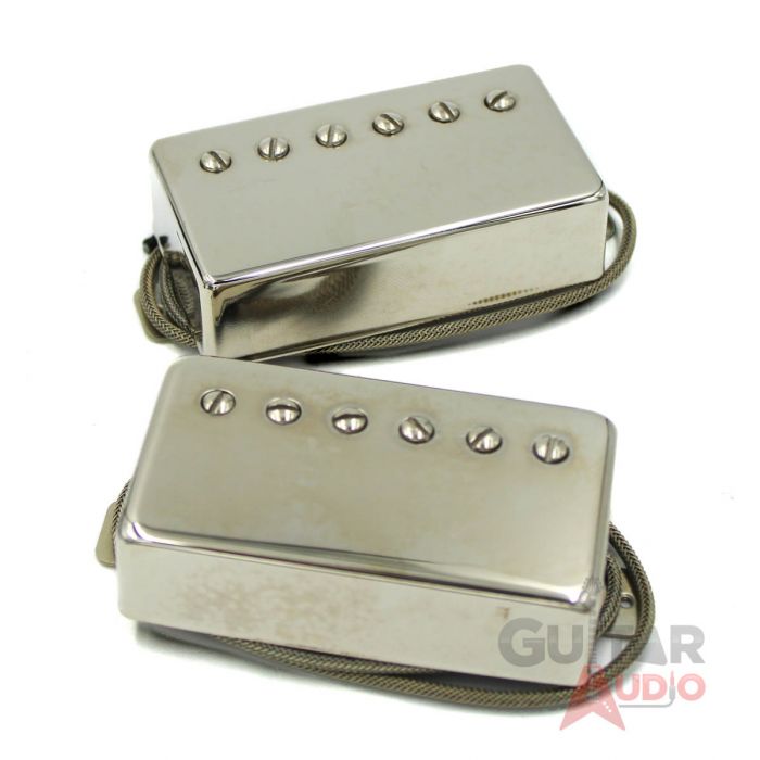Lindy Fralin Unbucker Set For Les Paul , Shielded 2-Conductor, Nickel Covers