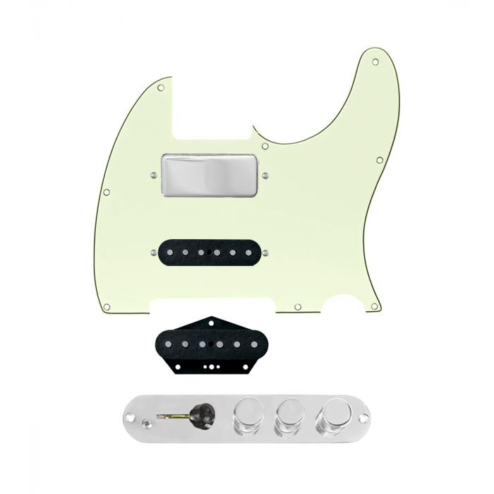 920D Custom Mason Style Loaded Pickguard for Nashville Tele With Mint Green Pickguard and TMAS-C Control Plate