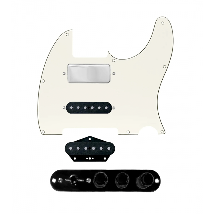 920D Custom Mason Style Loaded Pickguard for Nashville Tele With Parchment Pickguard and TMAS-B Control Plate