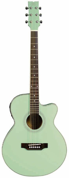 JB Player JBEA15 Bloom Acoustic Electric Guitar   Aqua Green 